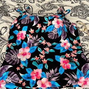 SWIMSUITS FOR ALL  Tankini 38E/36F/34G Underwire Bathing Suit Top NEW!